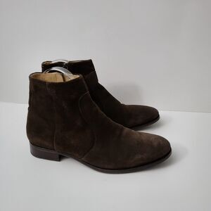 NDC Made By Hand Boots Womens 40.5 / 9 Brown Suede Leather Zip Booties